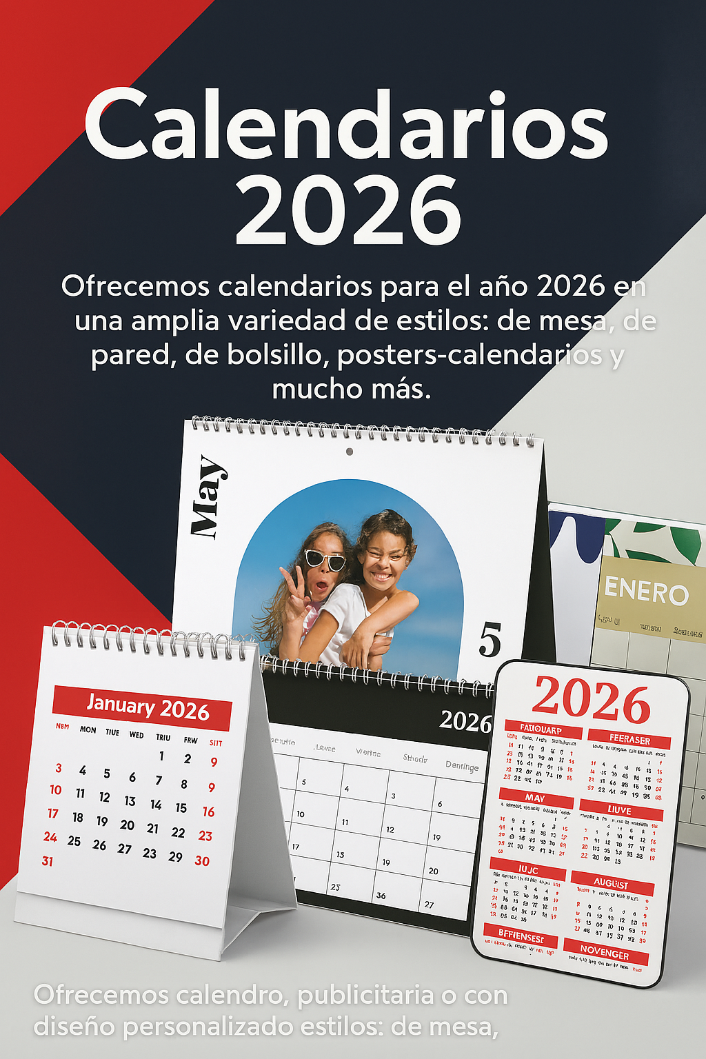 Calendarios para el año 2026