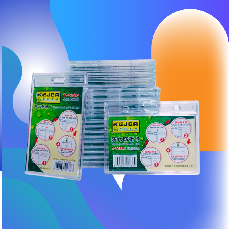 Porta Credenciales de Acrílico con seguro de protección