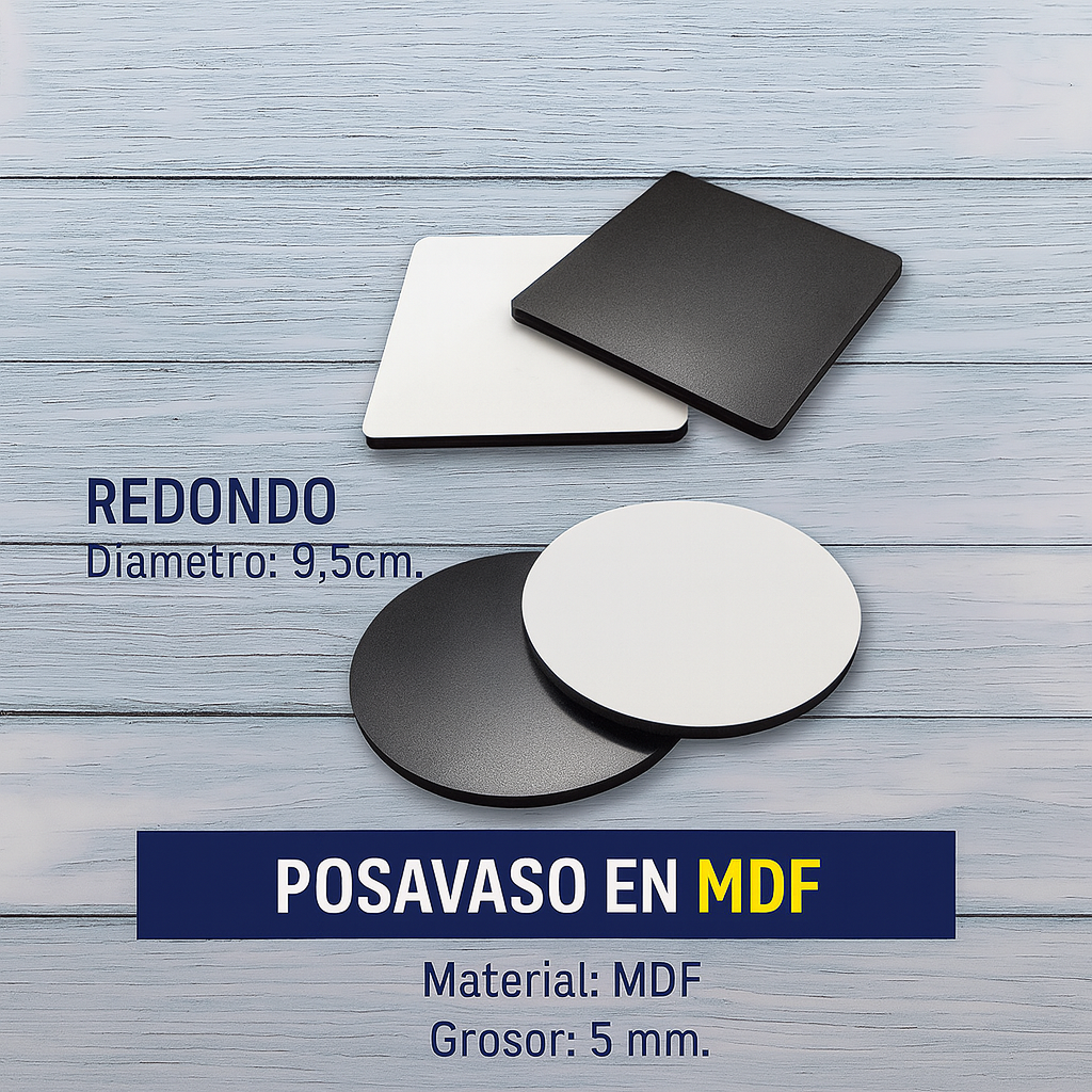 Posavaso en MDF