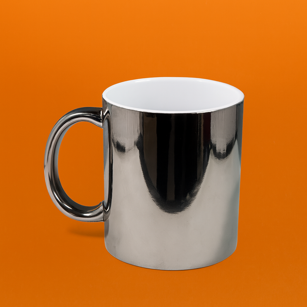 Taza Espejo Plateado 11 onz