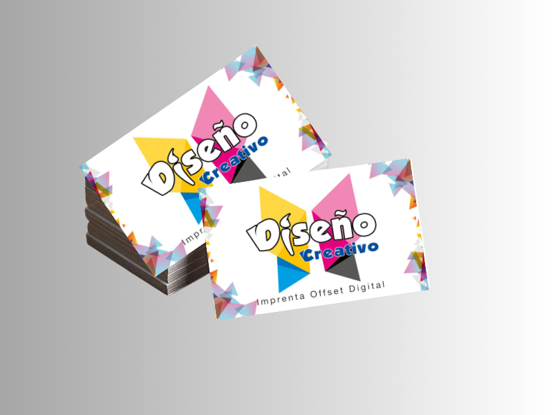 Tarjetas Personales Brillo Imprenta Diseño Creativo
