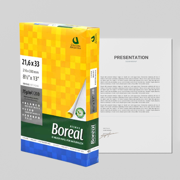 Papel Bond Oficio Boreal